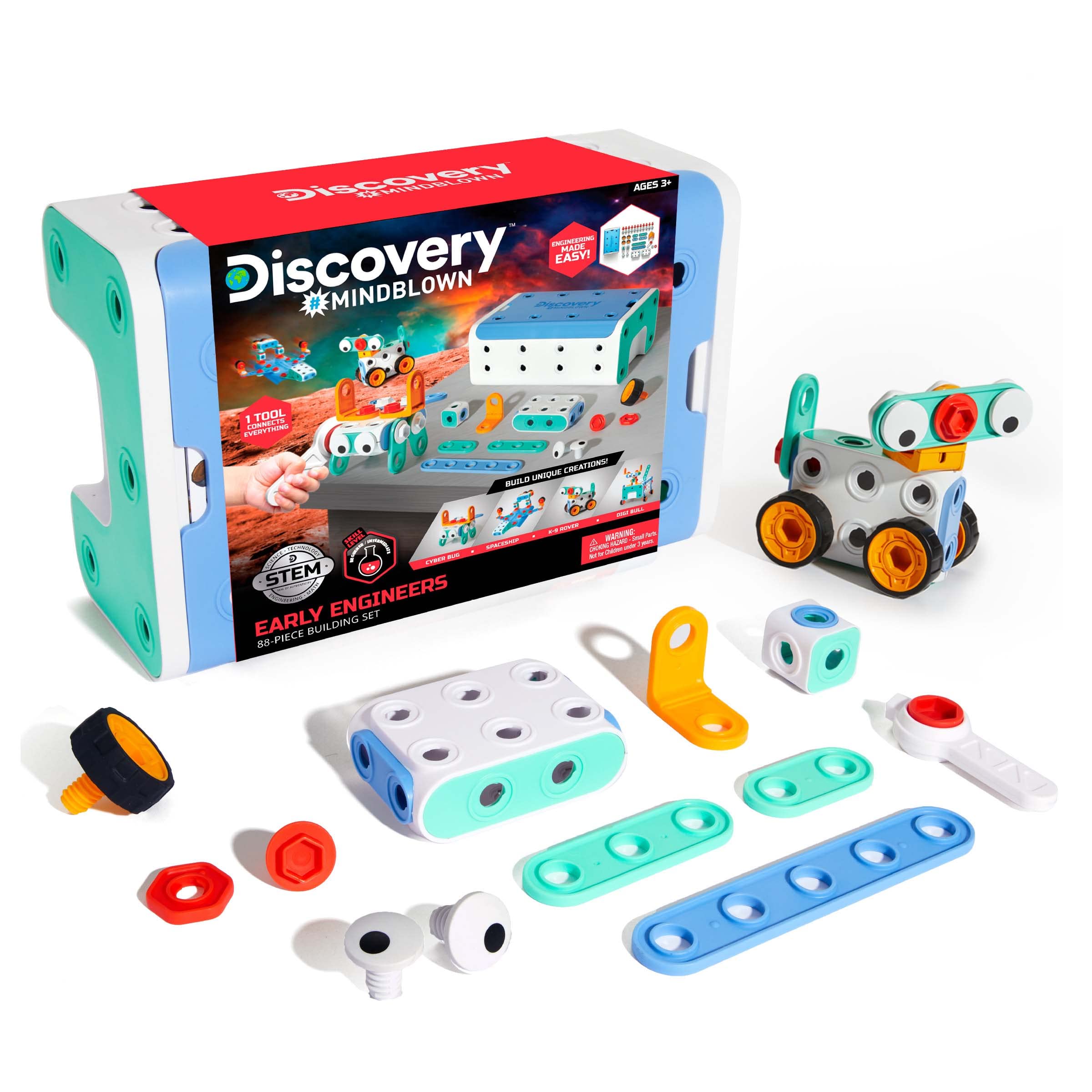 Amazon.com: Discovery Toy Early Engineers Building Set 88pc : Toys